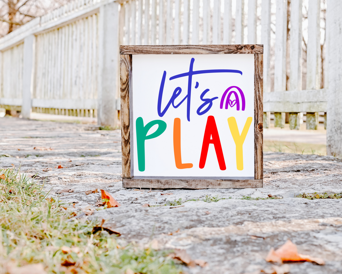 Let's Play Sign - Kid's Room Decor