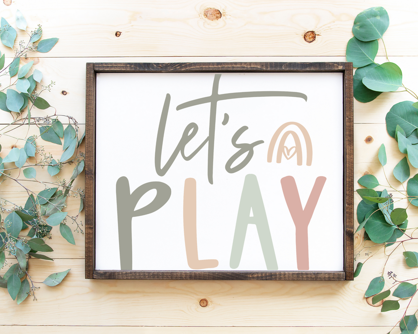 Let's Play Sign - Kid's Room Decor