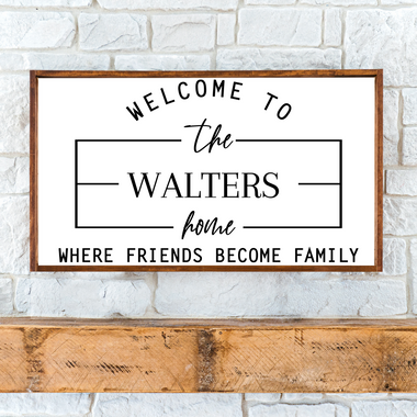 Personalized Family Sign