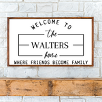 Personalized Family Sign