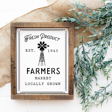 Farmers Market Vintage style