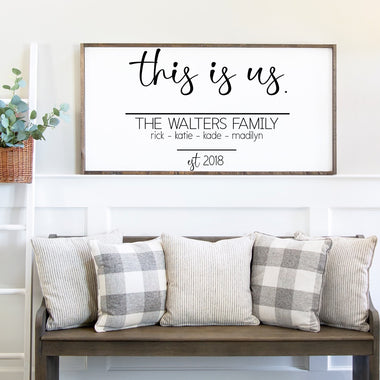 Personalized This Is Us Sign