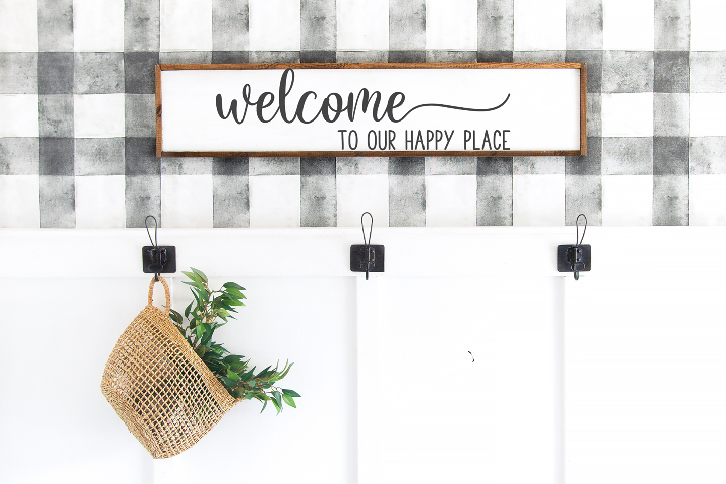 Welcome to our happy place Sign