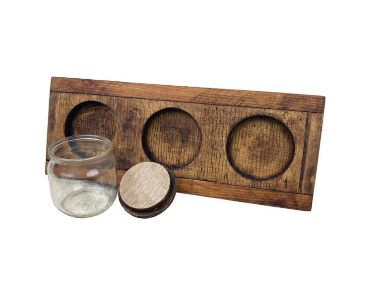 Apothecary Tray w/ 3 Jars