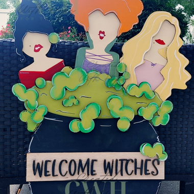 Large Hocus Pocus Standing Porch Decor