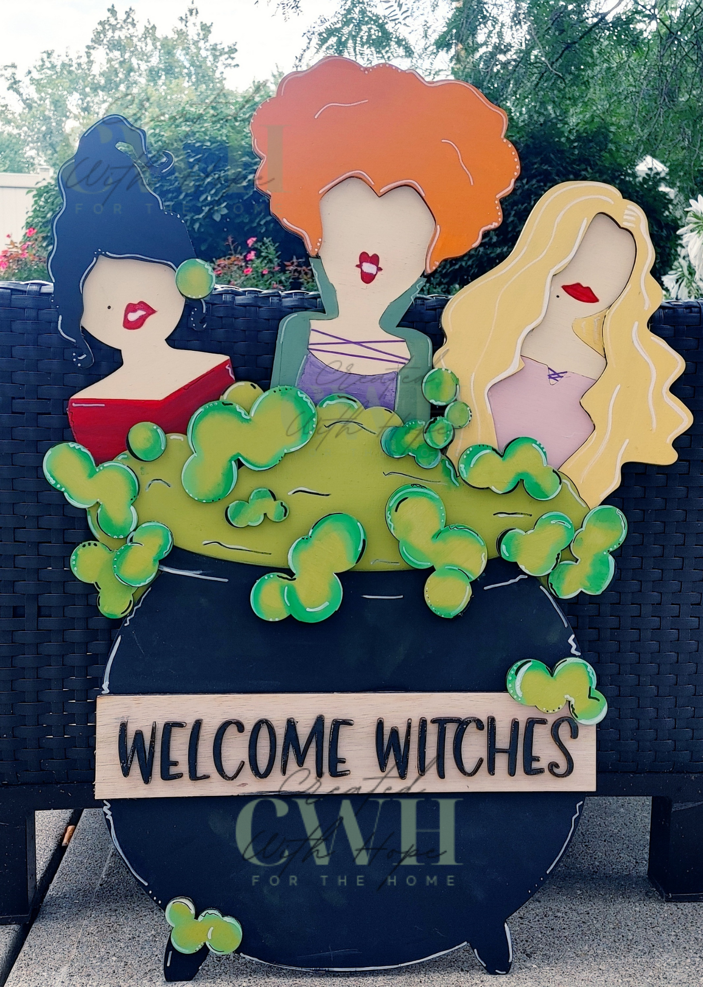 Large Hocus Pocus Standing Porch Decor